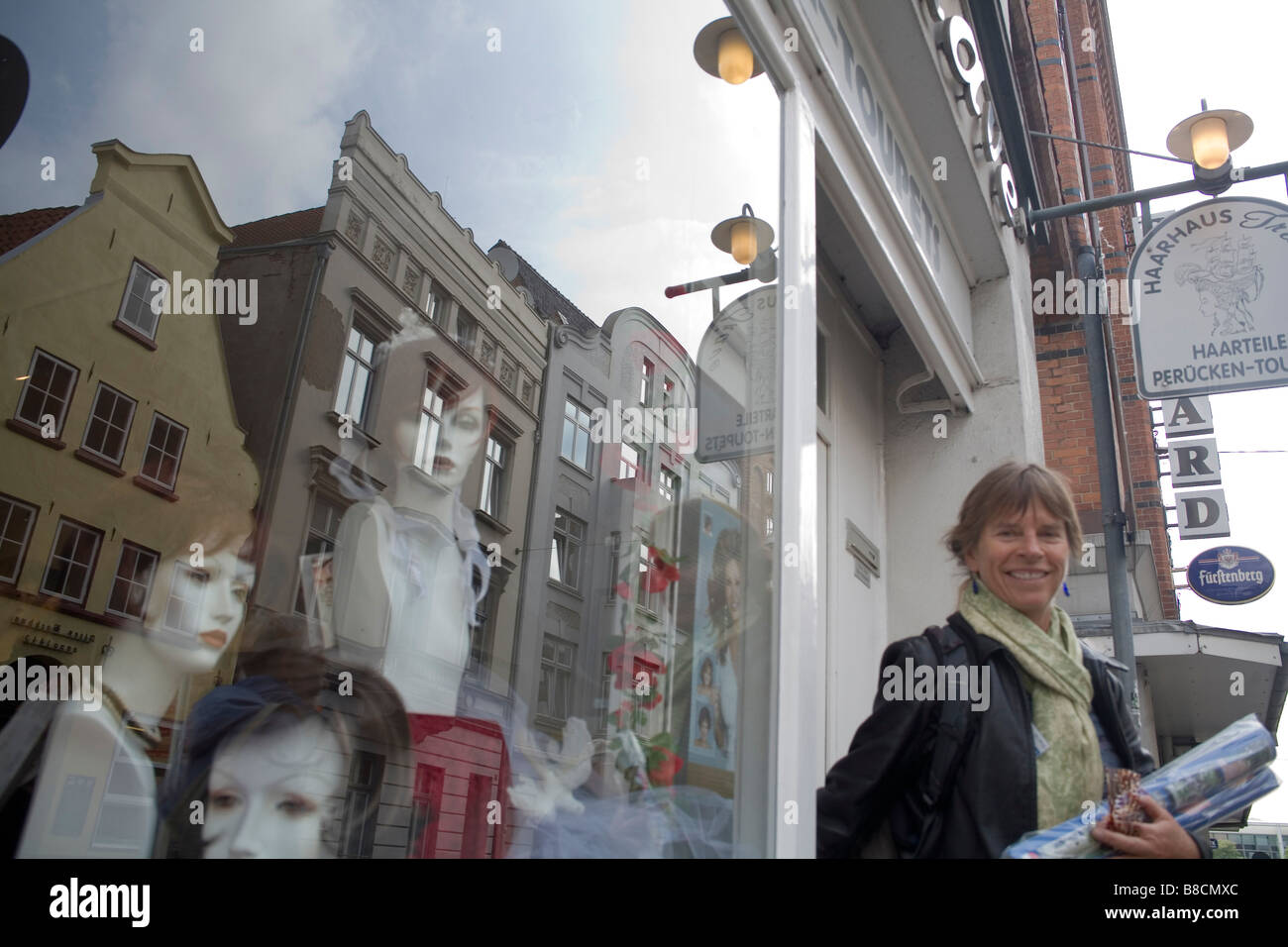 Lübeck, Deutschland die erste Hauptstadt der Hanse Stockfoto