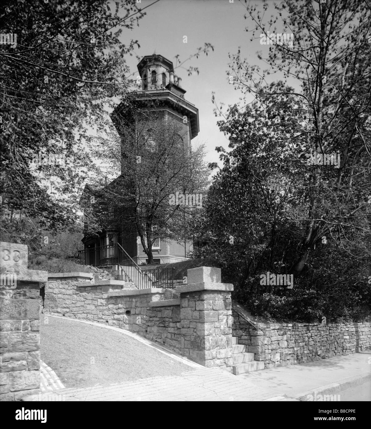 Äußere viktorianischen Haus, Montreal, Quebec, ca. 1800 s Stockfoto