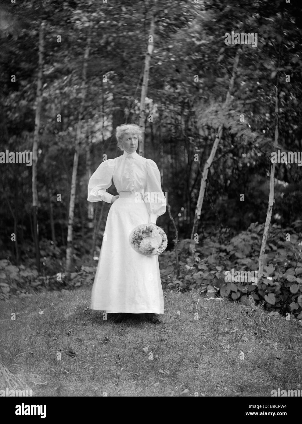 Viktorianische Frau, Montreal, Quebec, ca. 1800 s Stockfoto