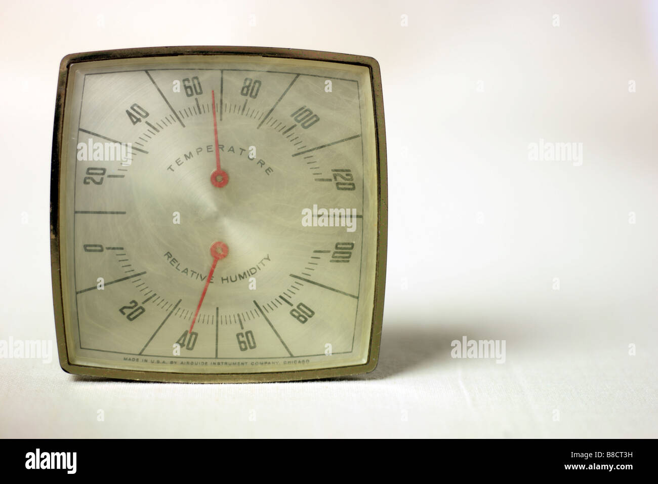 Vintage-thermometer Stockfoto