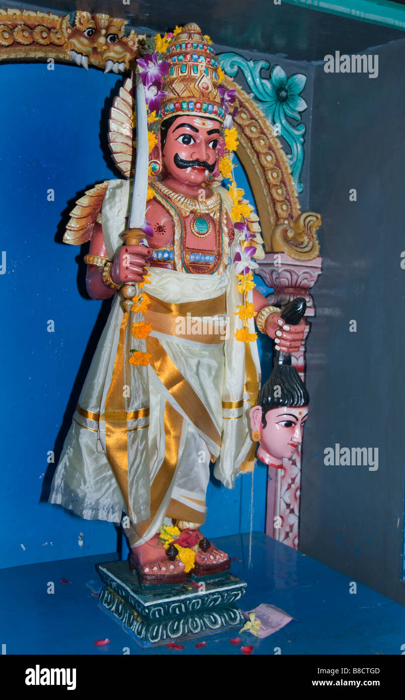 Sri Mariamman Hindu Tempel Chinatown Singapur Stockfoto