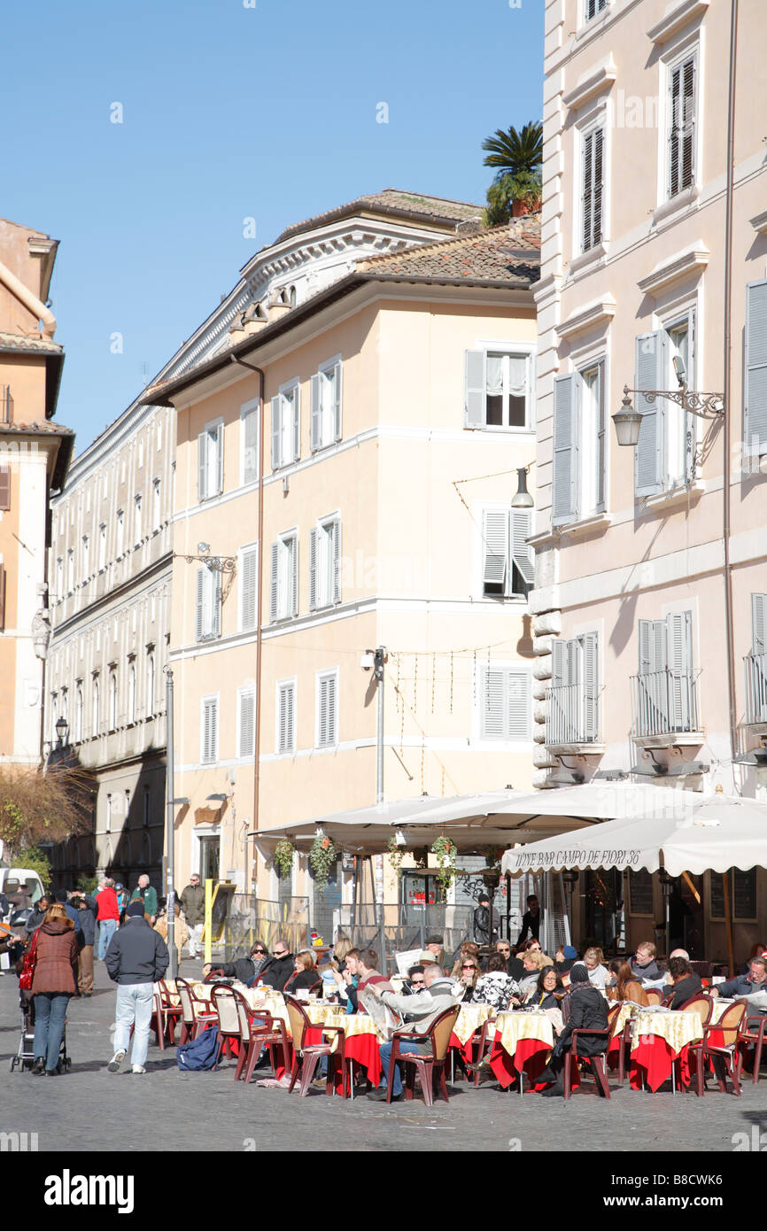 Cafe, Piazza Navona, Rom, Italien Stockfoto