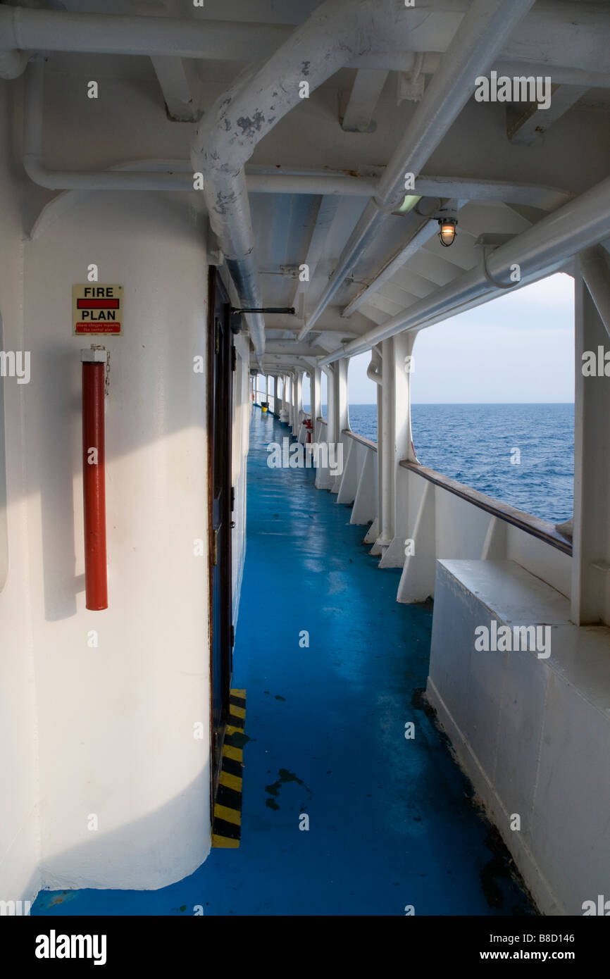 Reisen auf den griechischen Inseln mit Schiff Stockfoto