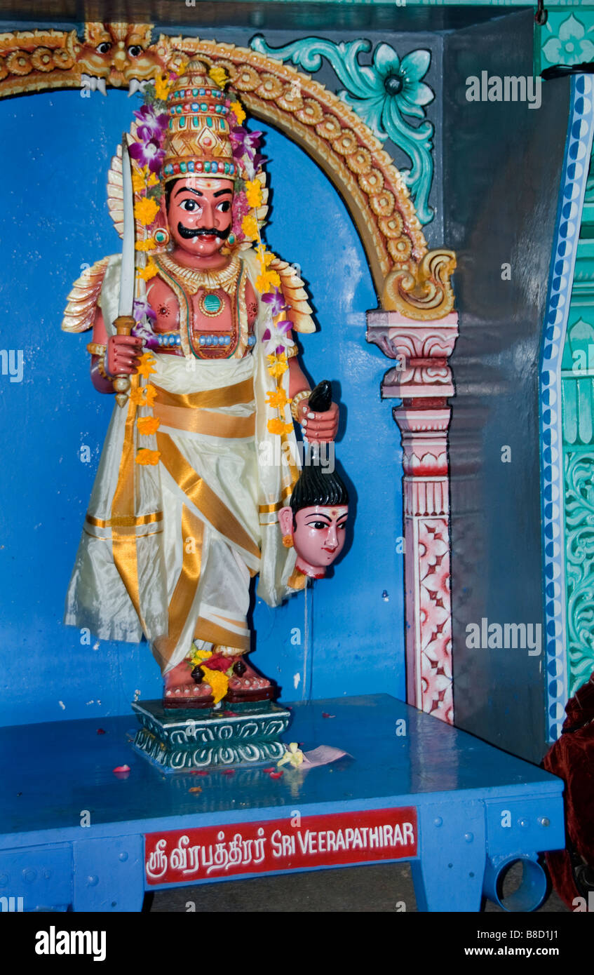 Sri Mariamman Hindu Tempel Chinatown Singapur Stockfoto