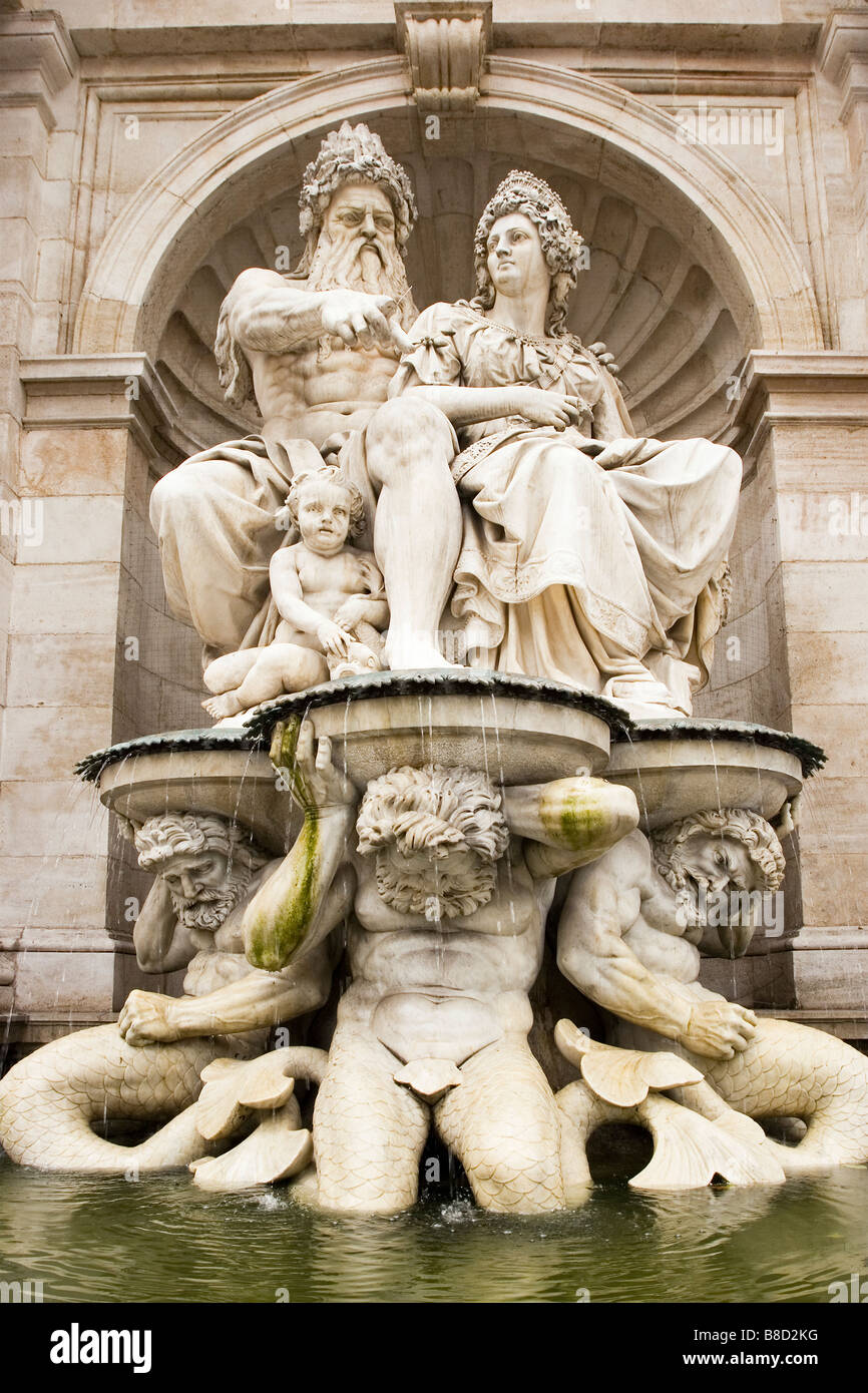 Statue in Albertina, Wien, Österreich Stockfoto