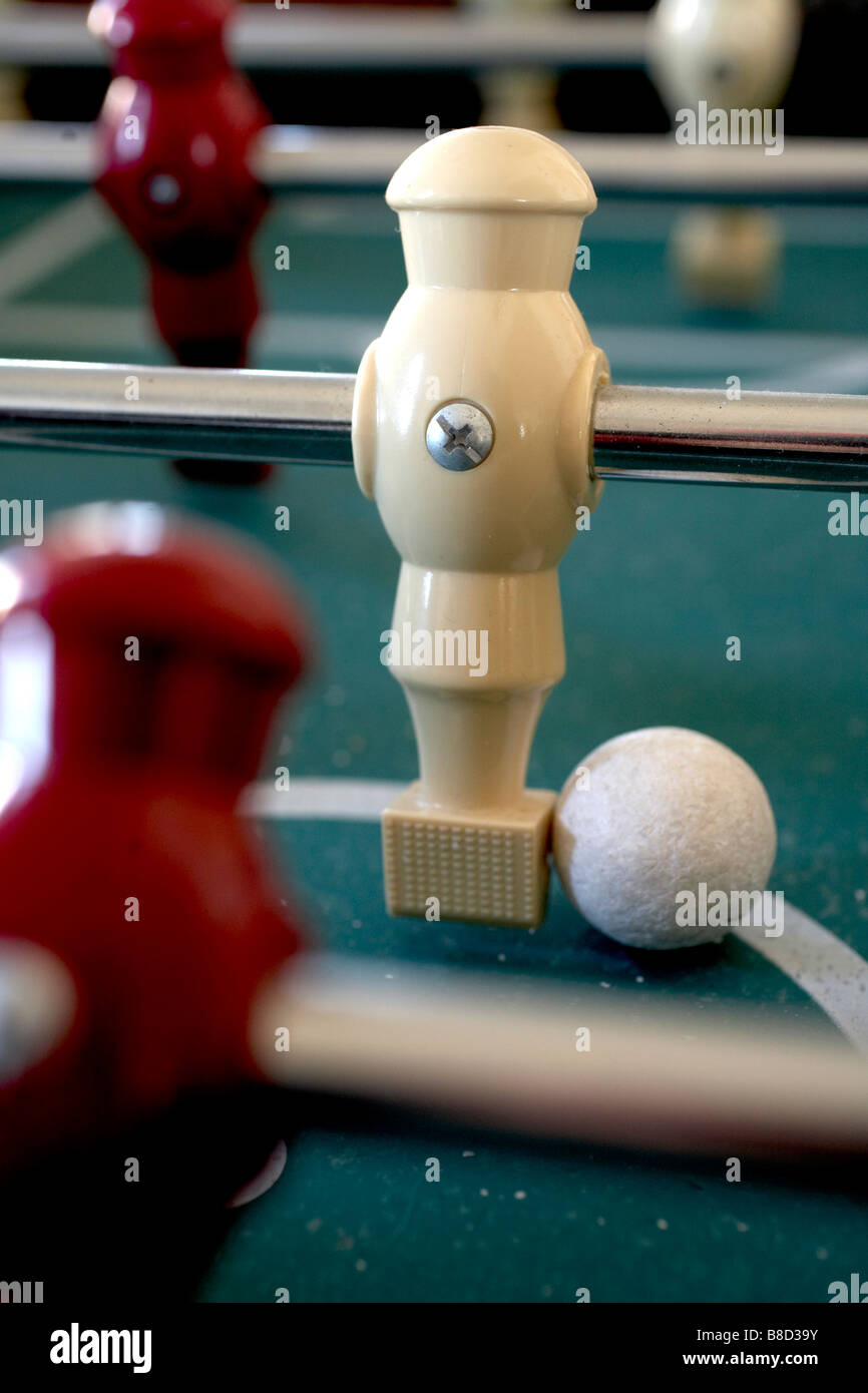 Tisch-Fußballspiel Stockfoto