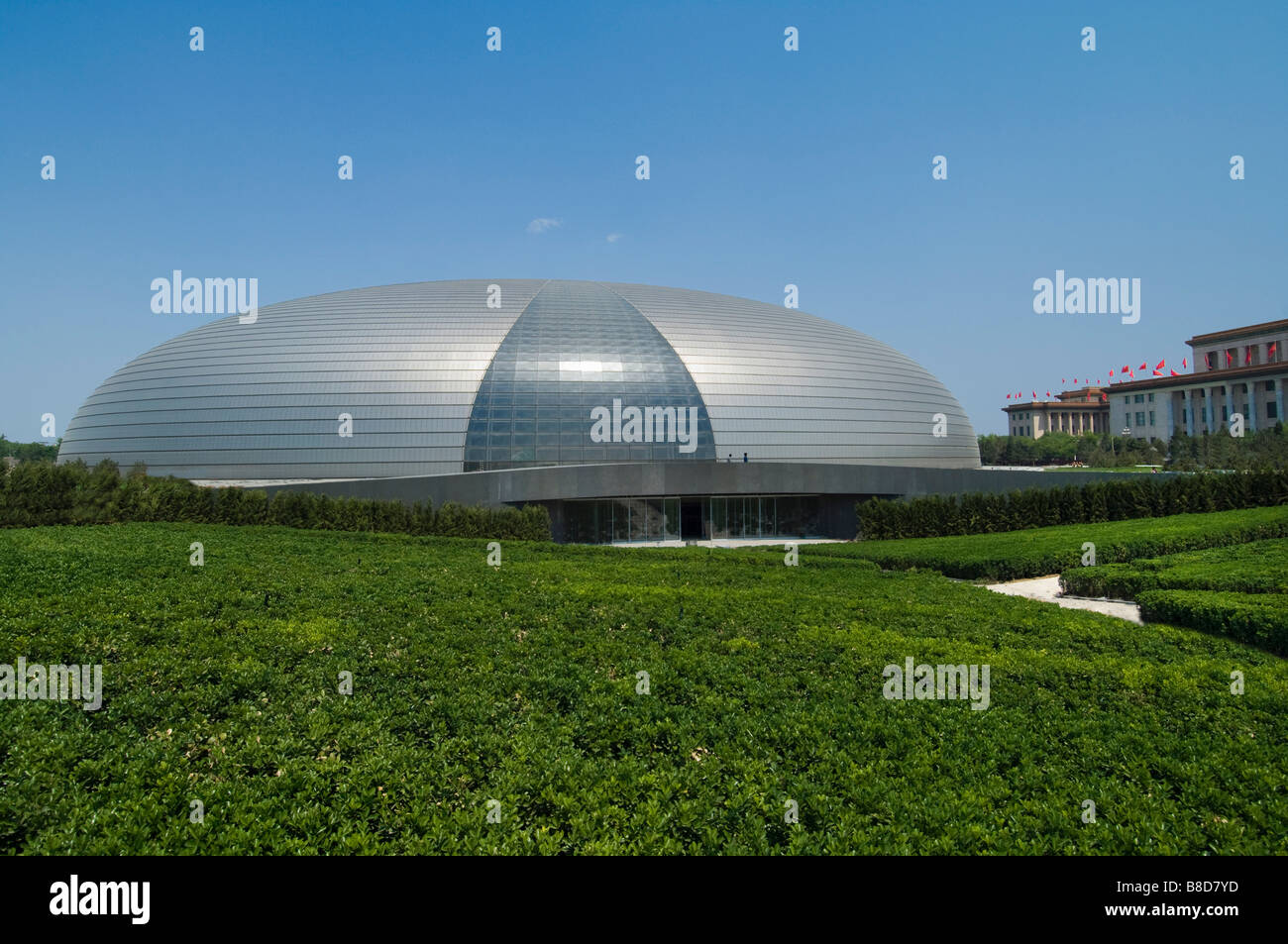 Neuer National Grand Theatre in Peking, China Stockfoto