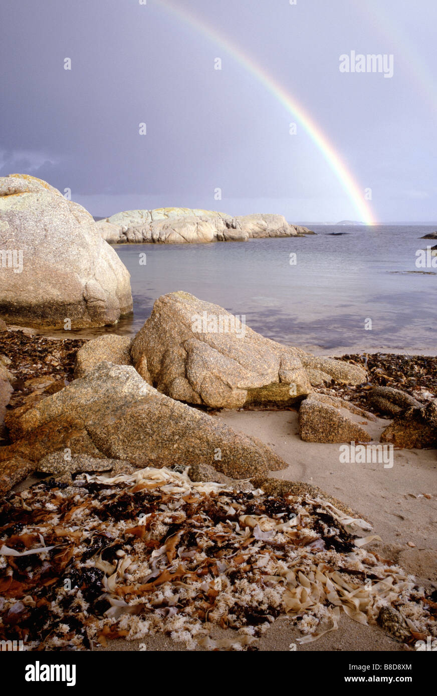 Regenbogen, Tennant Punkt geringer Aussicht auf Nova Scotia Stockfoto