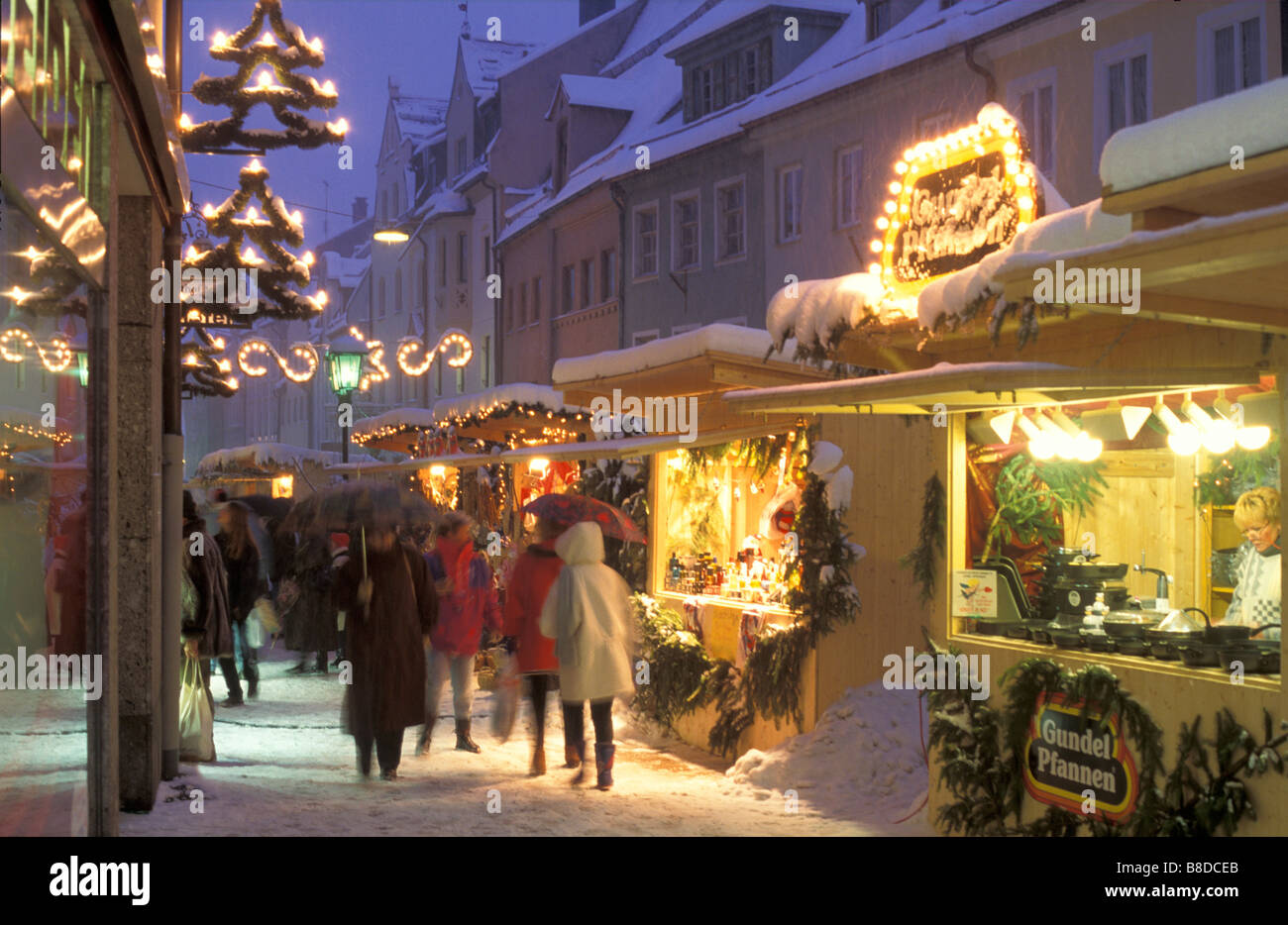 Weihnachten in Füssen, Bayern, Deutschland Stockfotografie Alamy