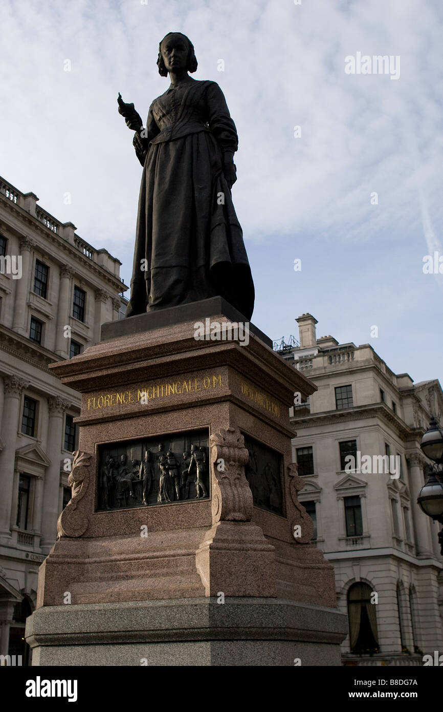 Statue von Florence Nightingale in London Stockfoto