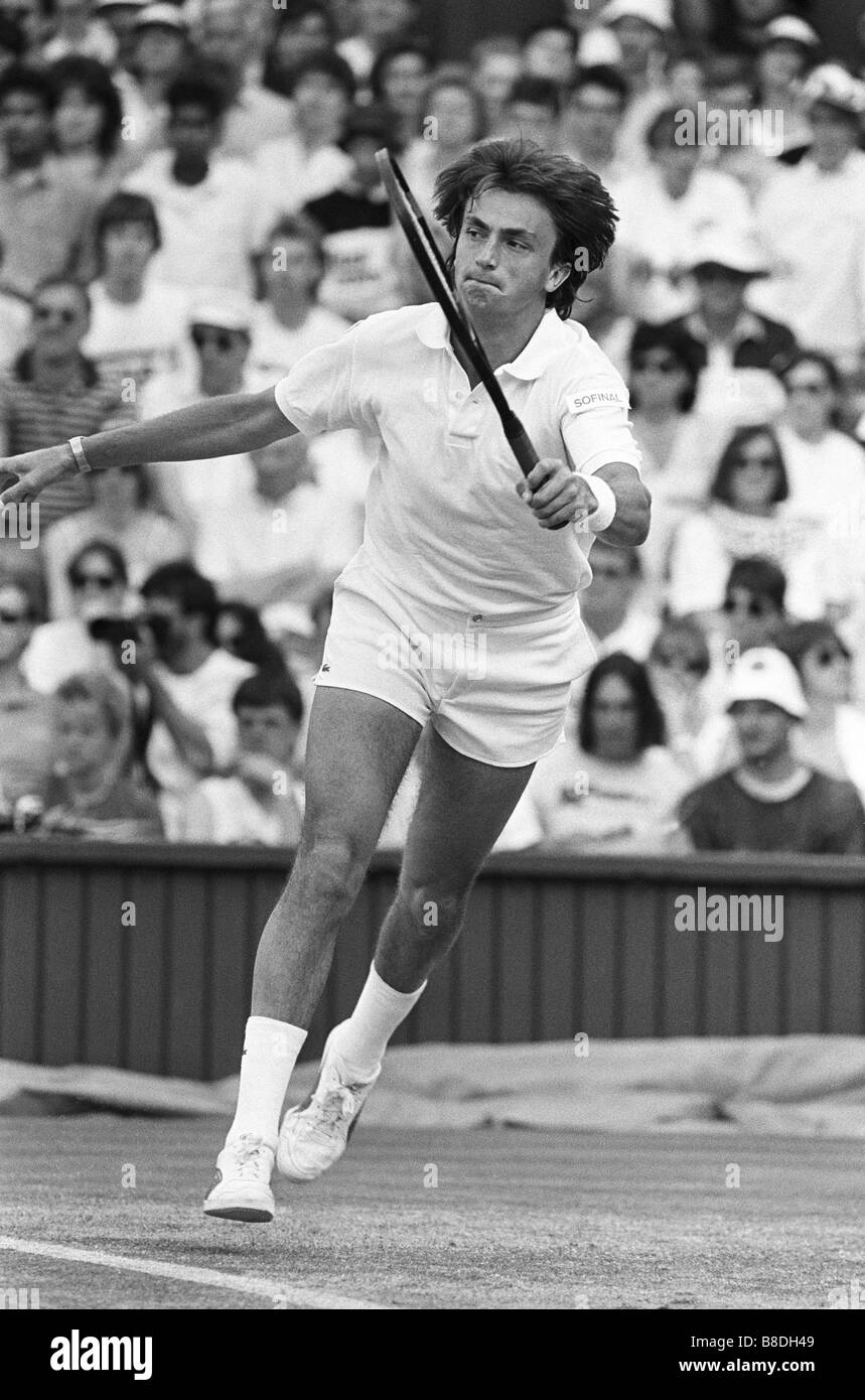 Französischer Tennisspieler Henri Leconte Wimbledon Tennis Championships Stockfoto
