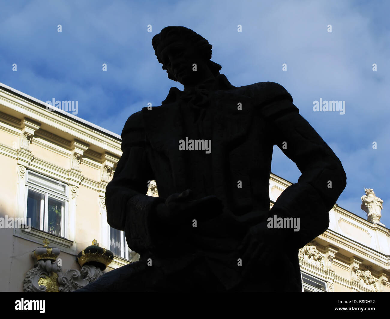 Statue von g.e. Lessing in Judenplatz, Wien, Österreich Stockfoto