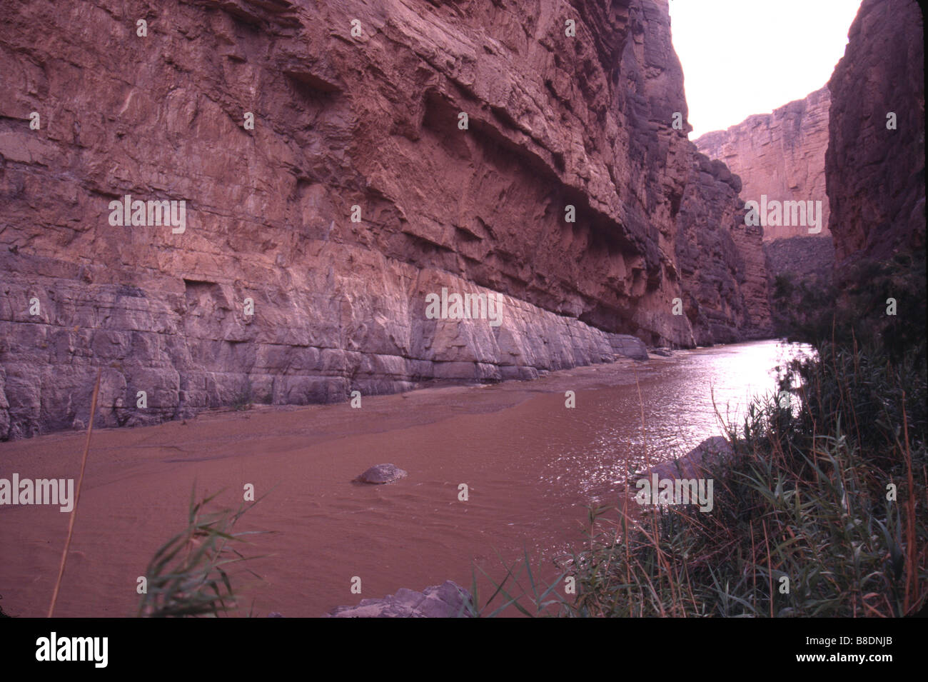 Mariscal Canyon Rio Grande Fluss Big Bend Nationalpark West Texas Vereinigte Staaten Nationalpark Stockfoto