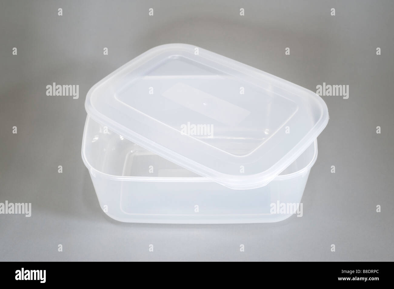 Klaren Kunststoff-Sandwich-box Stockfoto