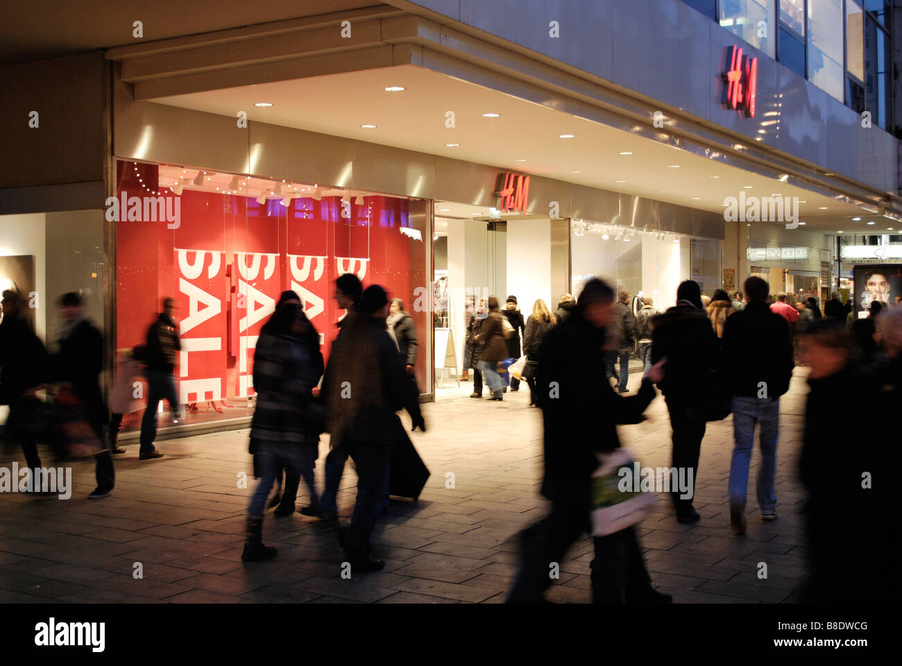 H M-Store in Saarbrücken-Deutschland Stockfoto