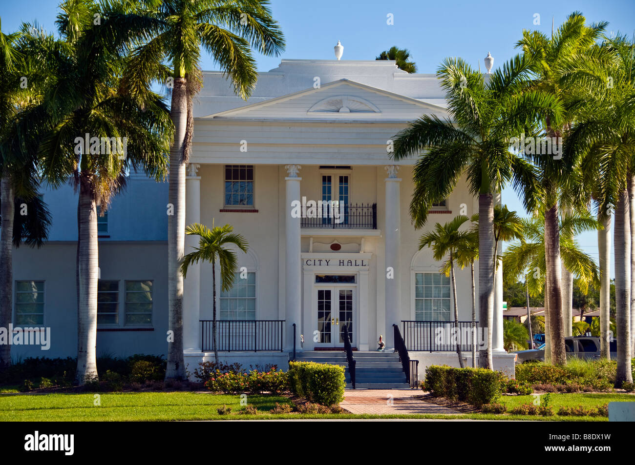 Historische Everglades City Hall Everglades City Florida historisches Gebäude Everglades Nationalpark Stockfoto