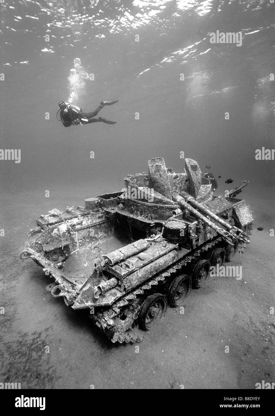 M42 Duster anti-Aircraft Militärpanzer Stockfoto