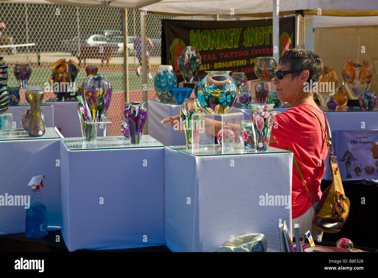 Kunst und Handwerk Messe Siesta Key Beach auf Siesta Key in Florida Stockfoto