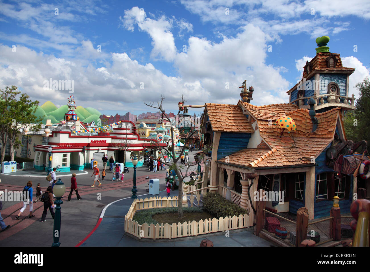 Toon-Stadt an Disneyland Kalifornien Stockfoto