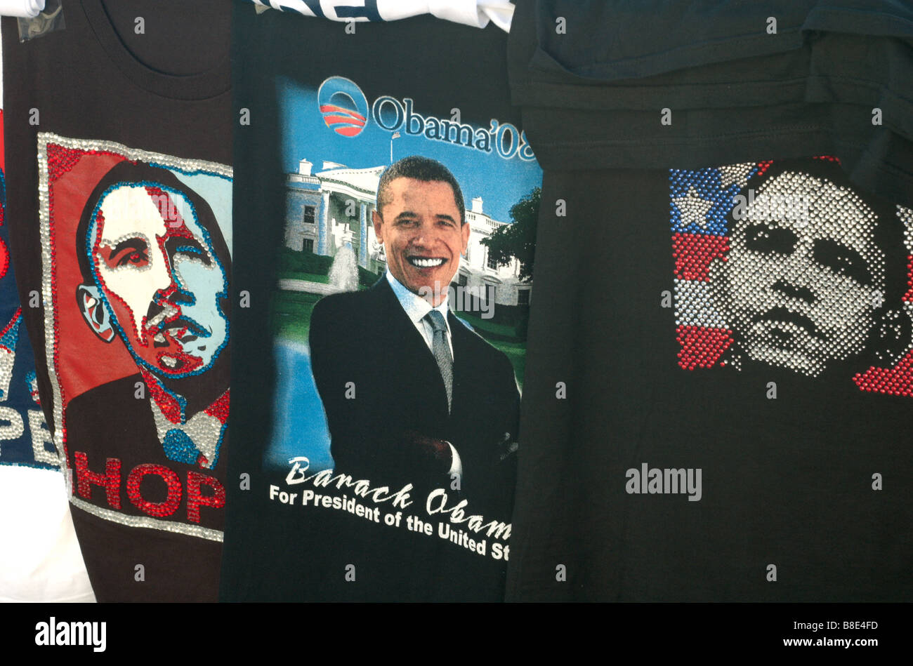 Barack Obama-t-shirts Stockfoto