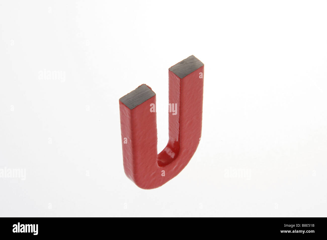 Clip Bild kunststoffbeschichtet Hufeisen-magnet Stockfoto