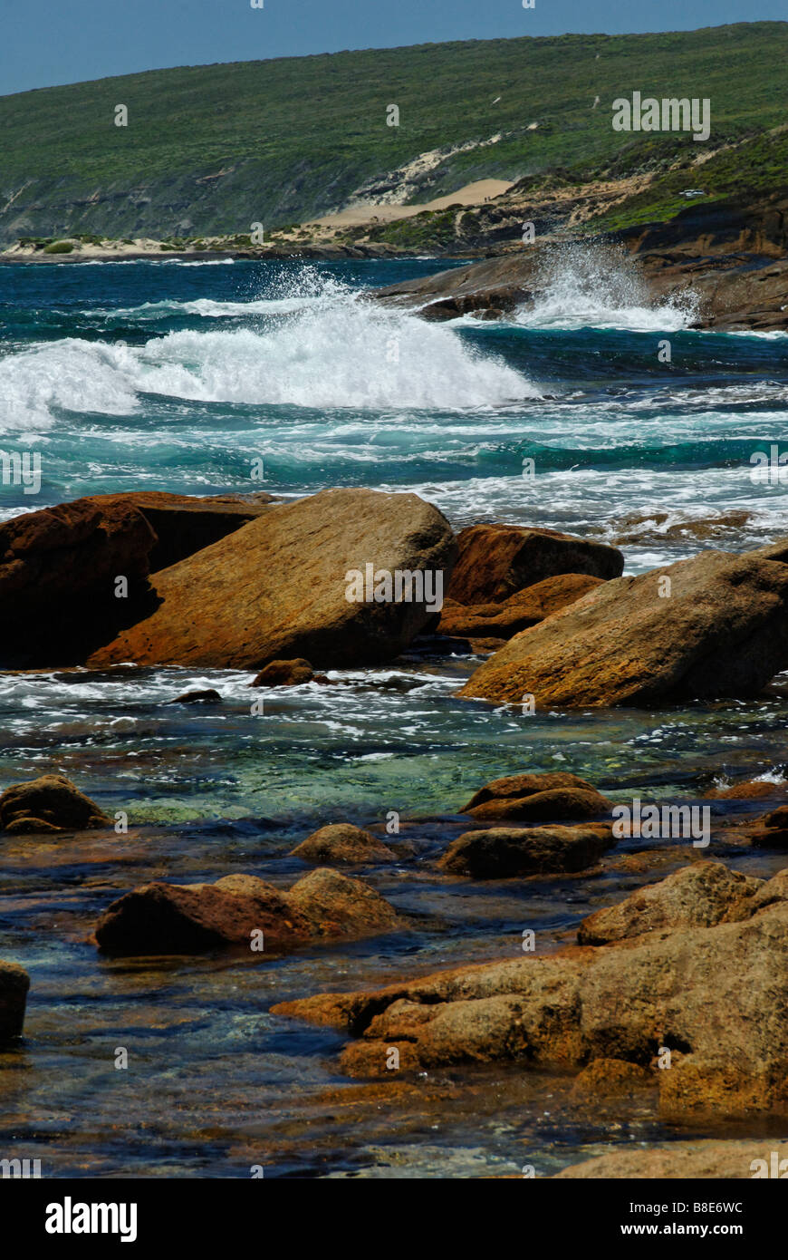 Cape Leeuwin Küste Westaustraliens Stockfoto