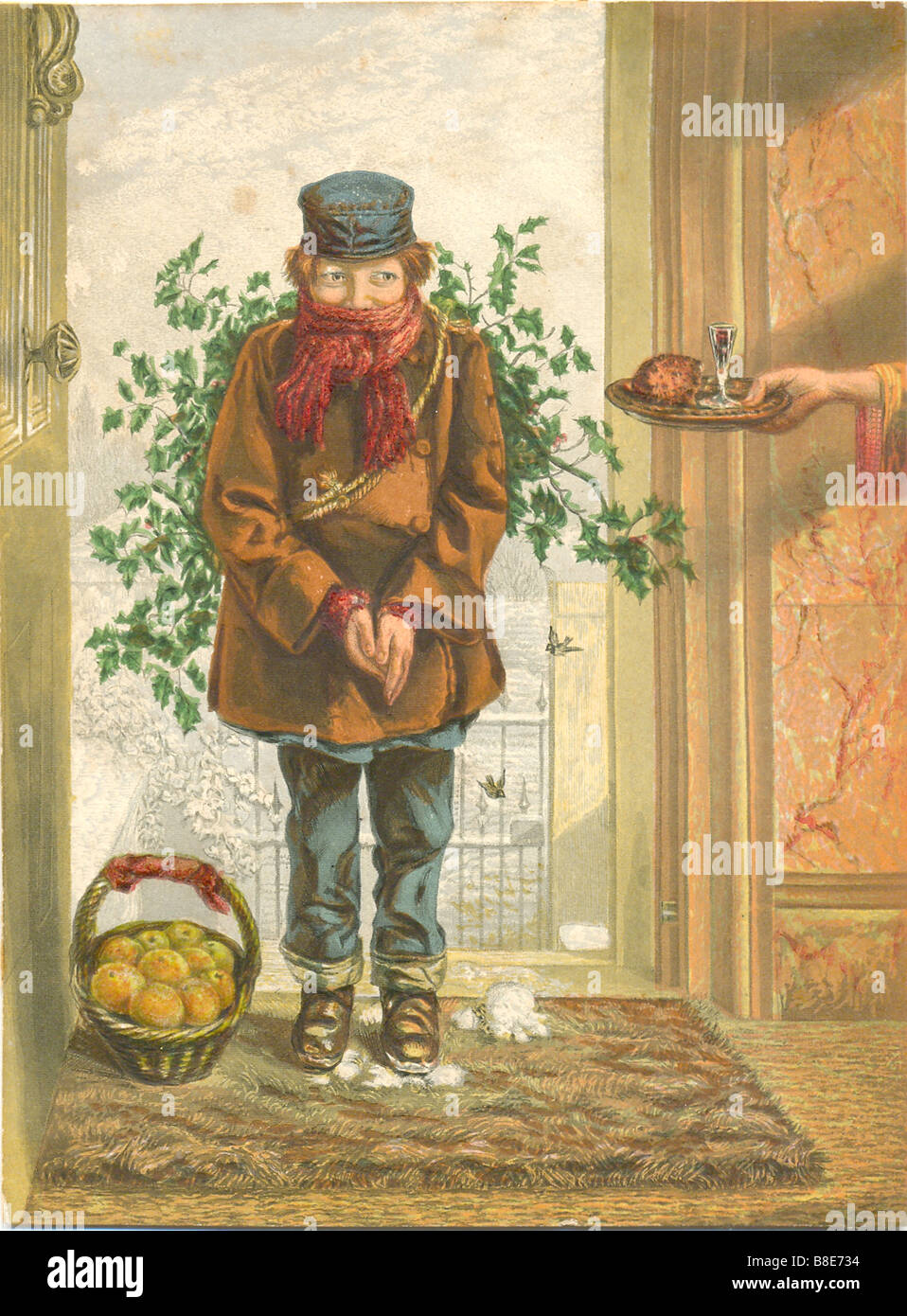 Christmas Time pro Farbe drucken von George Baxter Stockfoto