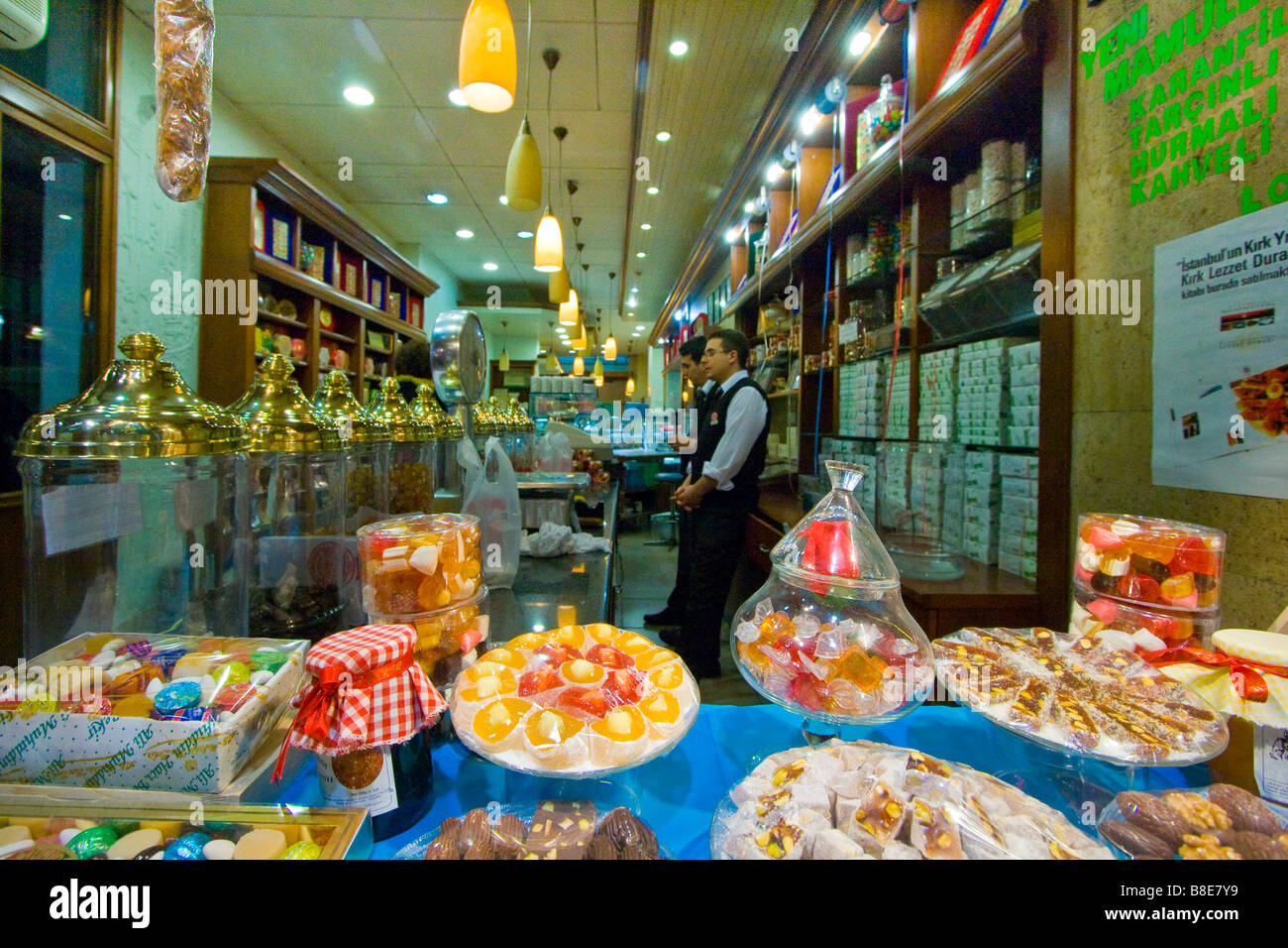 Ali Muhiddinhaci Bekir Original Turkish Delight-Konditorei auf der Istiklal Caddesi in Istanbul Türkei Stockfoto