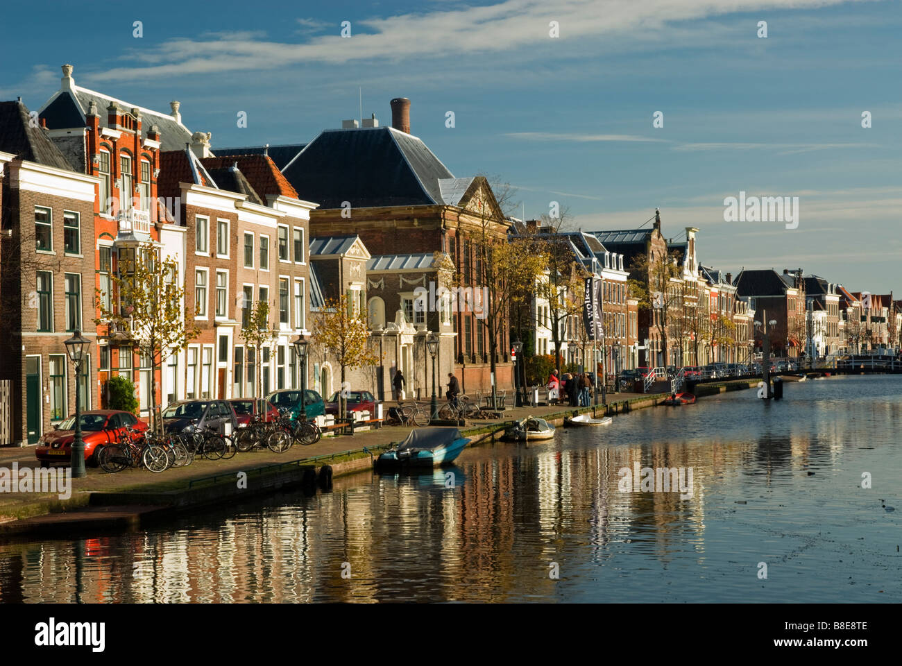 Oude Singel Leiden Zuid-Holland Niederlande Stockfoto