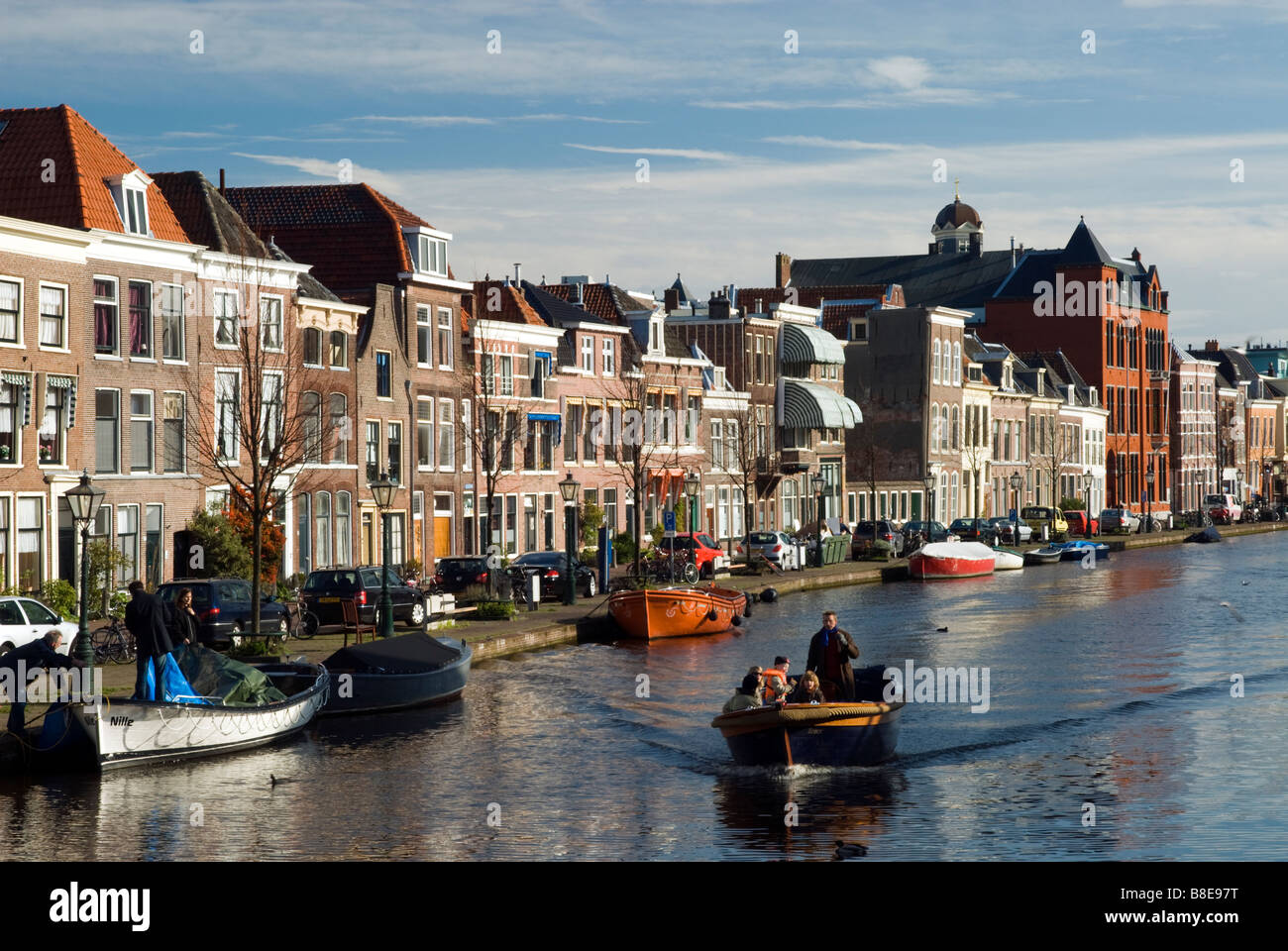 Apothekersdijk Leiden Zuid-Holland-Niederlande Stockfoto
