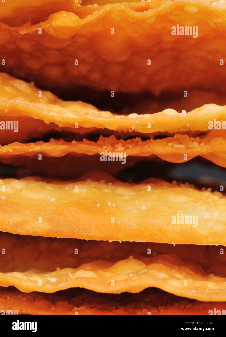 Oreillettes Semoule Aurice geformt Grieß französischen Keks Stockfoto