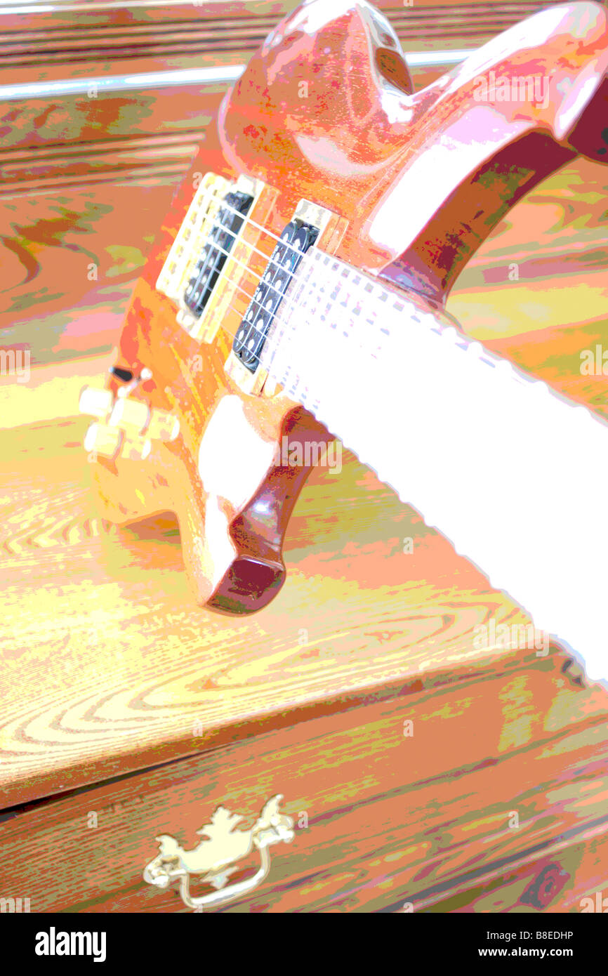 Psychedelische Gitarren Stockfoto