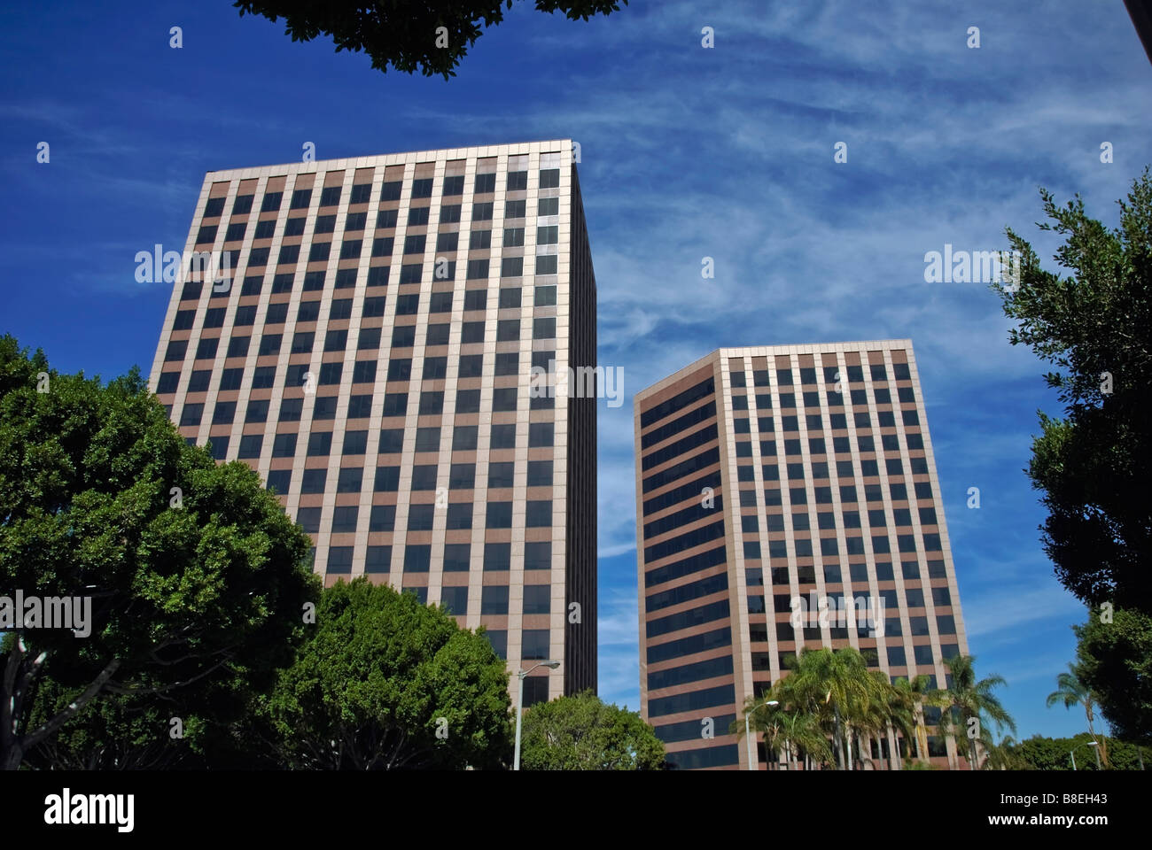 Figueroa Plaza. Stadt von Los Angeles. Bauzentrum Genehmigung. Los Angeles CA Stockfoto