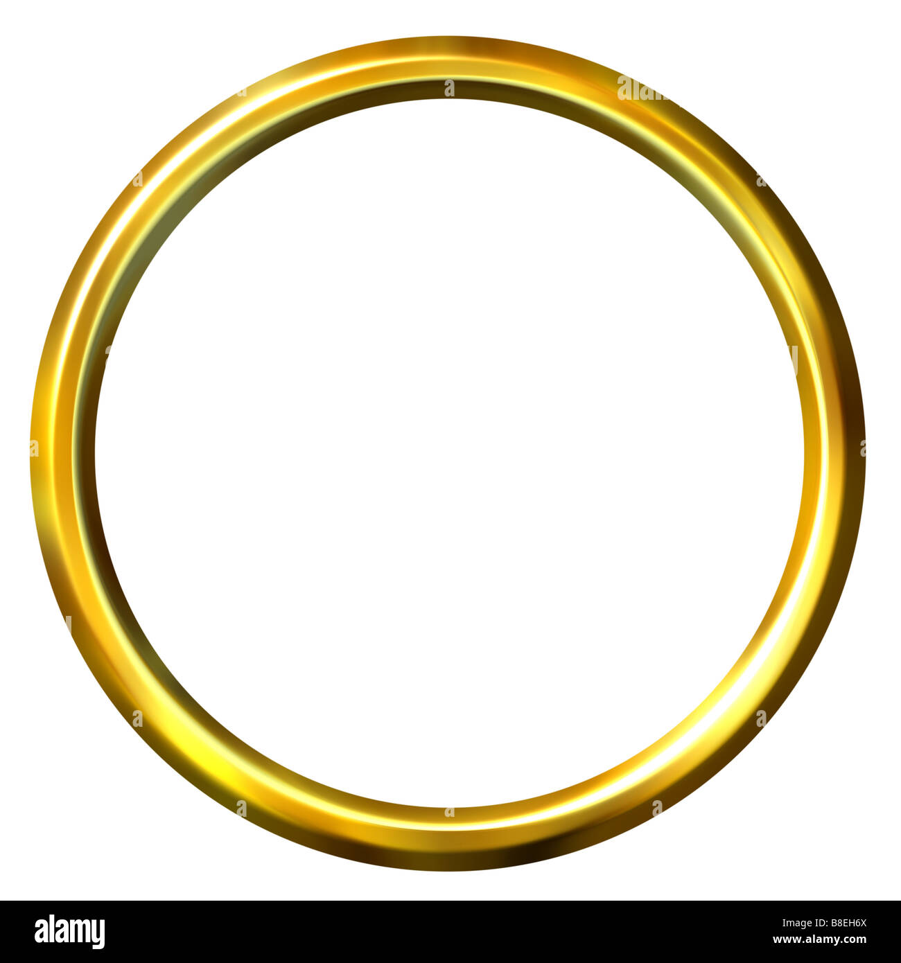3D Goldener ring Stockfotografie - Alamy