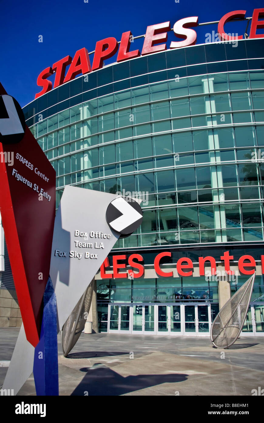 Multifunktions-Sport-Arena Staples Center Downtown Los Angeles, Kalifornien Stockfoto