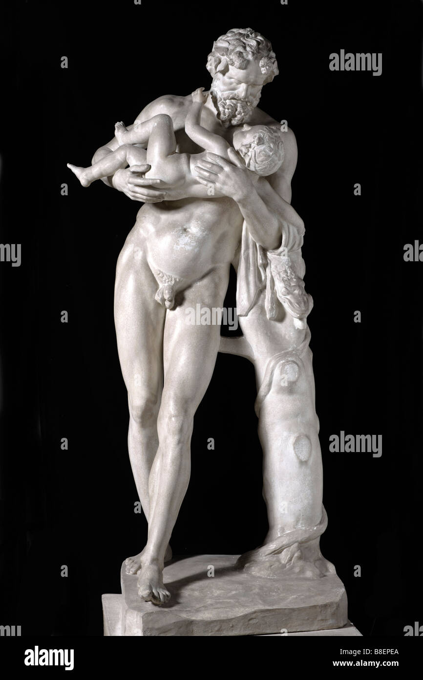 Lysippos Silen und kleinen Dionysos Quartal letzten 4 c BC Stockfoto