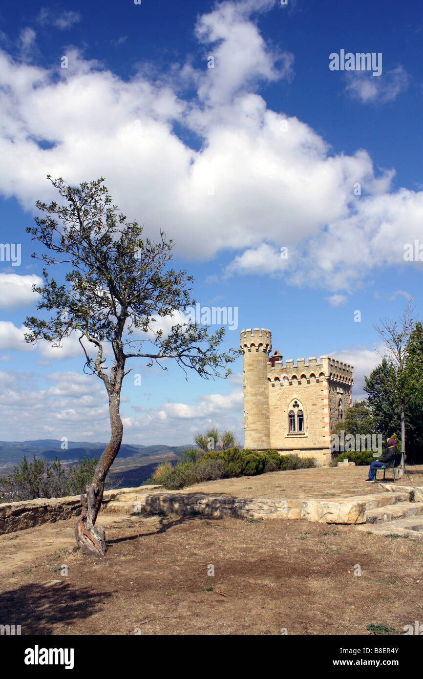 Magdala Turm, Rennes-le-Château, Departement Aude, Languedoc-Roussillon, Frankreich. Stockfoto