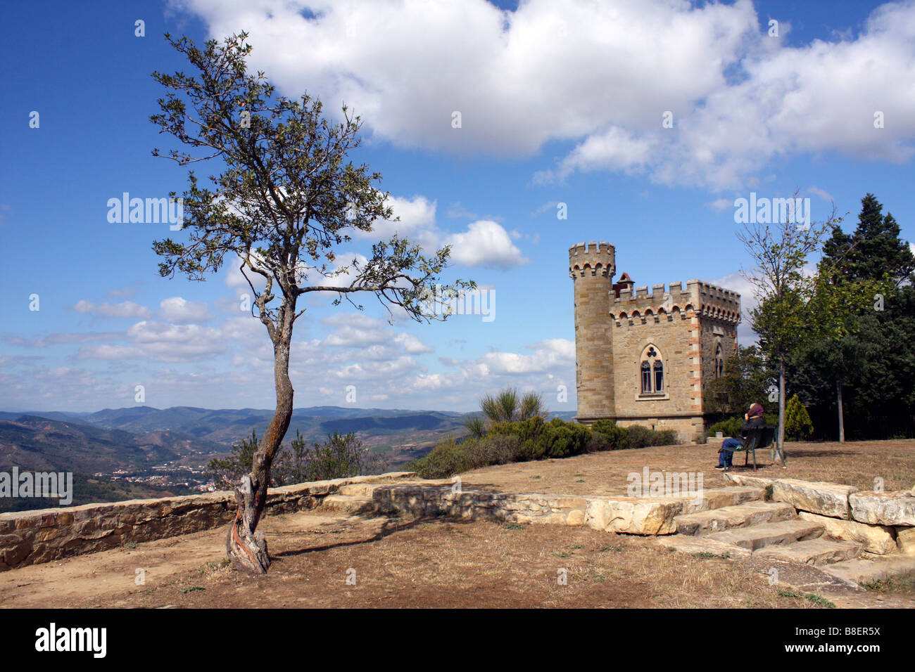 Magdala Turm, Rennes-le-Château, Departement Aude, Languedoc-Roussillon, Frankreich. Stockfoto