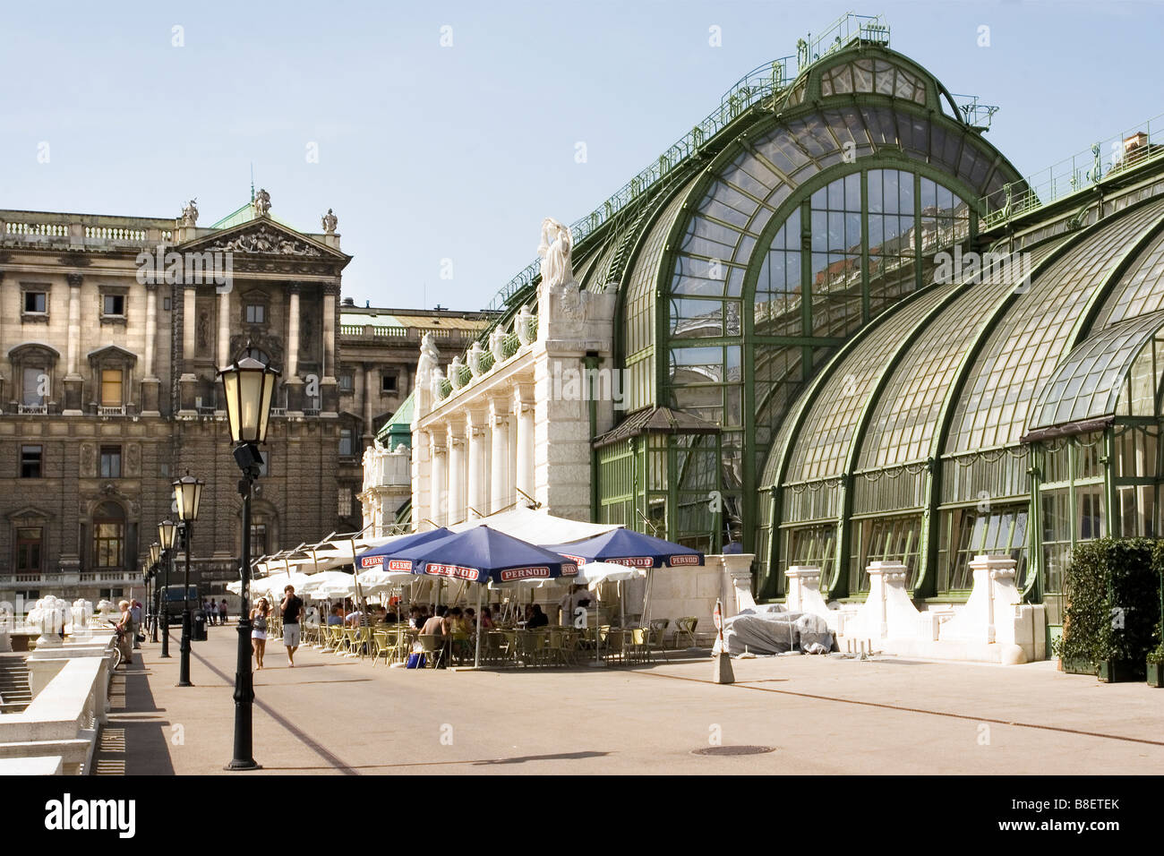 Palmenhaus in Albertina, Wien Stockfoto