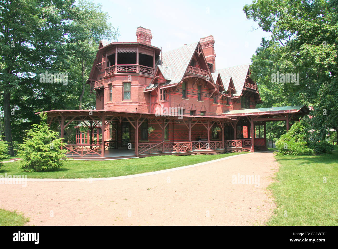 Haus von Mark Twain in Hartford Connecticut für nur zur redaktionellen Verwendung Stockfoto