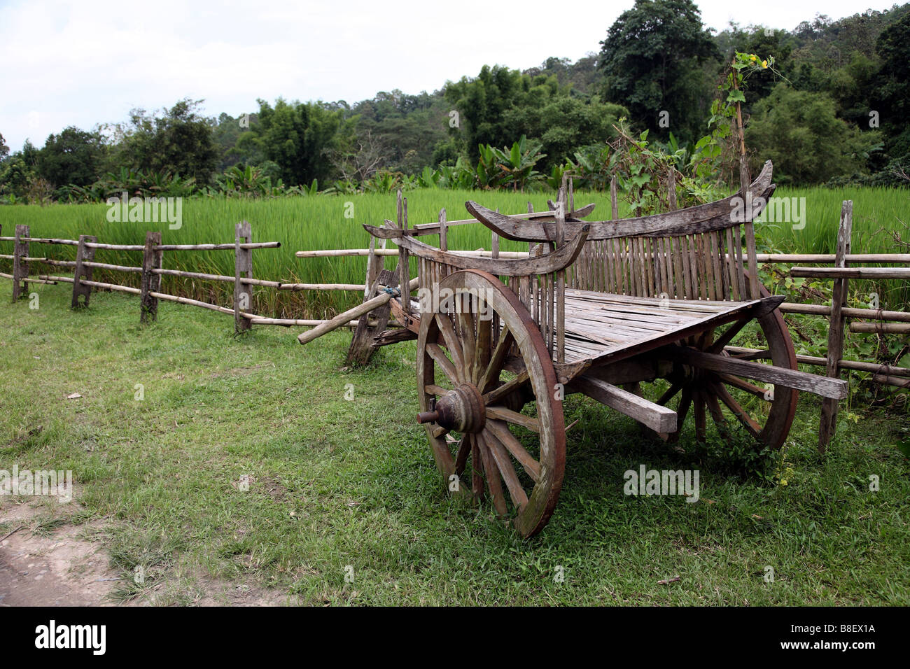 Thailand, Chiang Mai, Karen Hill Tribe Dorf Stockfoto