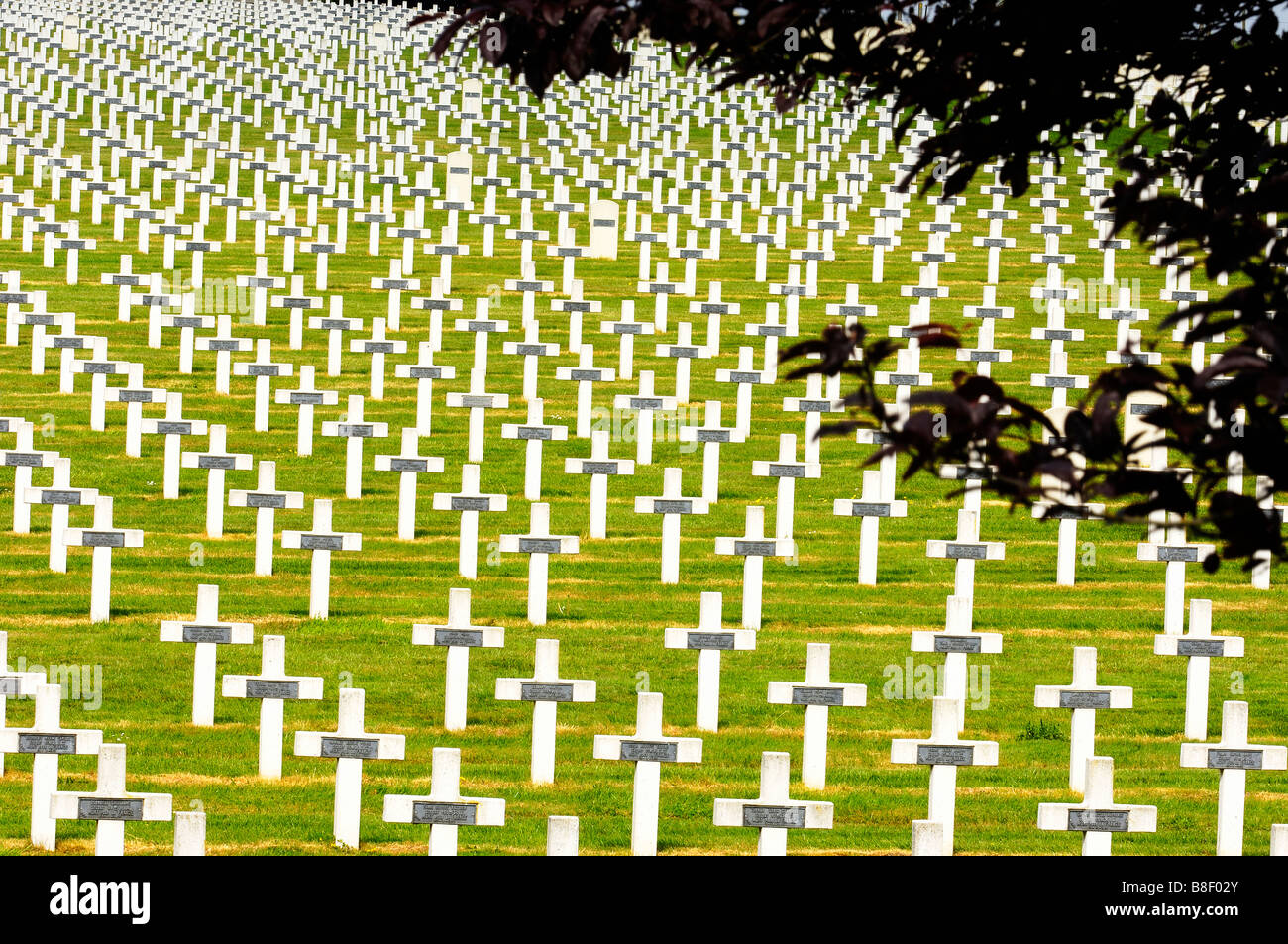 La Targette französischen ersten Weltkrieg Friedhof Pas De Calais Somme Tal Frankreich Stockfoto