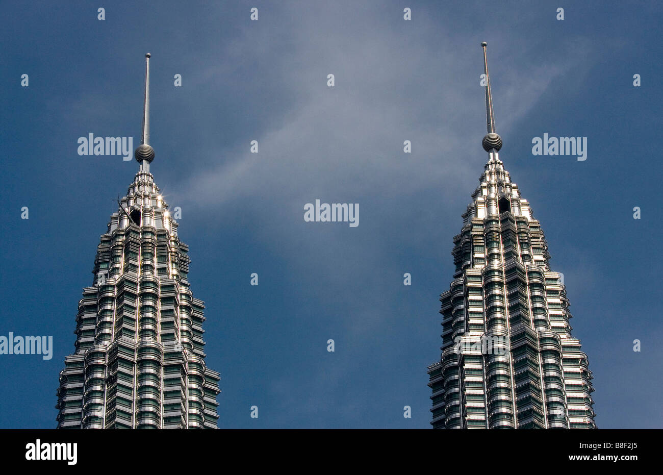 Petronas Twin Towers in Kuala Lumpur Stockfoto