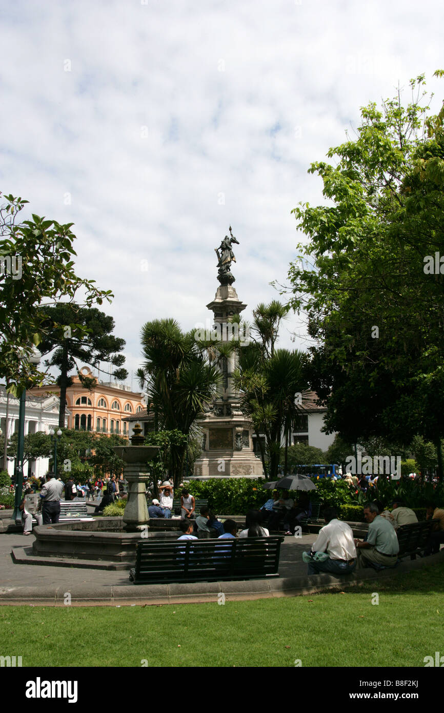 Plaza de Independencia oder Independence Square, Quito, Provinz Pichincha, Ecuador, Südamerika Stockfoto