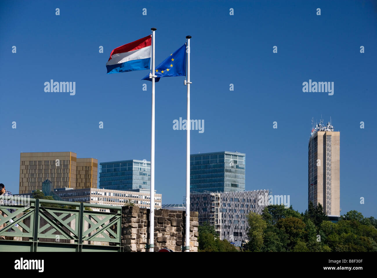 Kirchberg, Luxemburg-Stadt EU Stockfoto