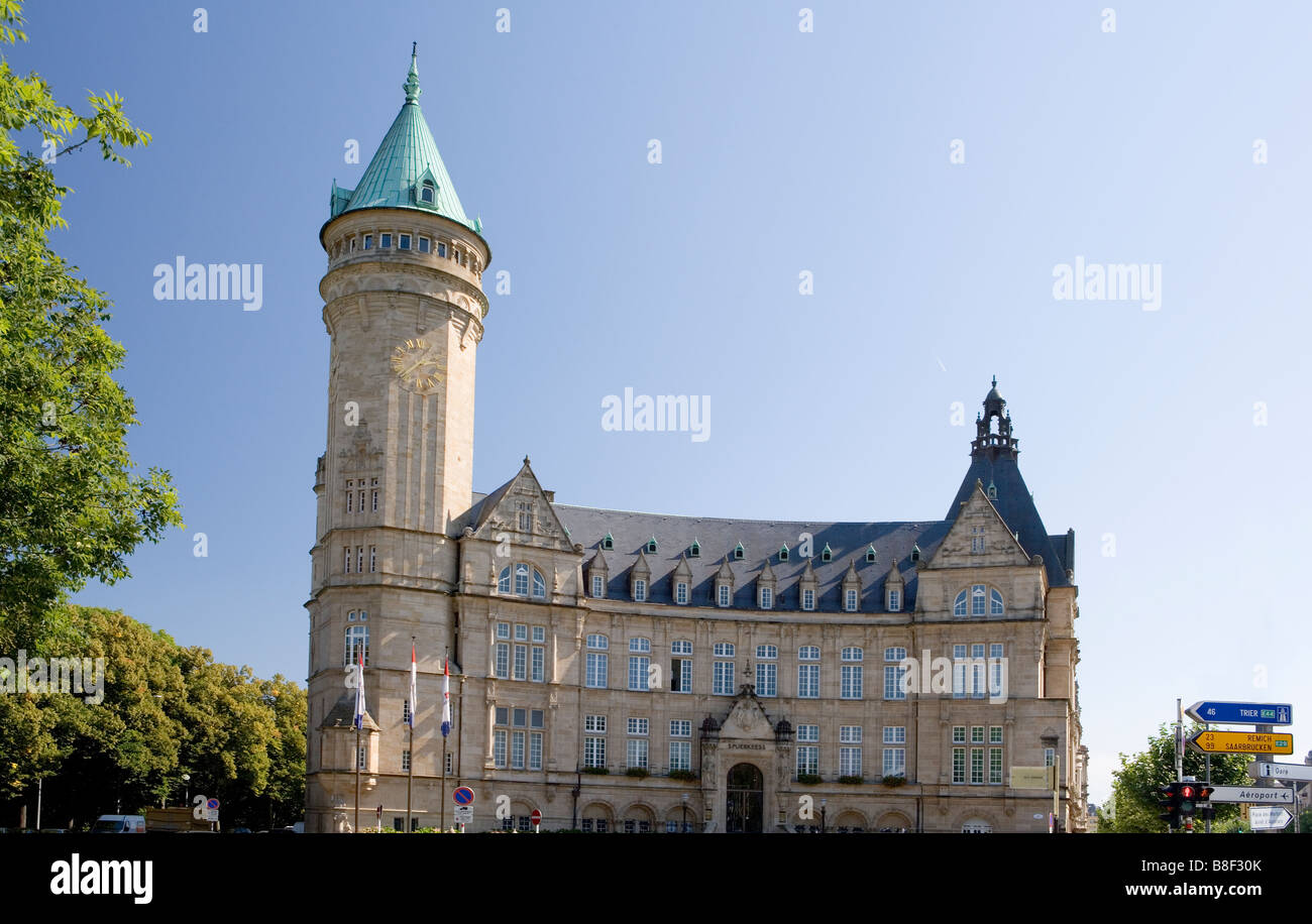 Luxemburg Banque et Caisse d Epargne de l Etat Luxembourg Stockfoto