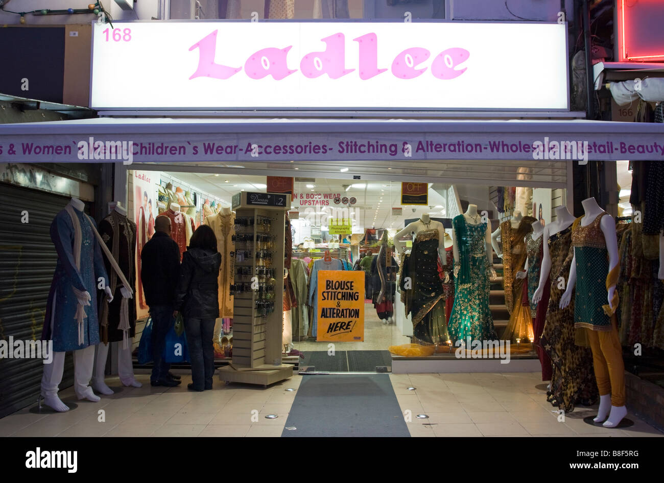 Indische Kleidung shop Nord-London Wembley Stockfoto