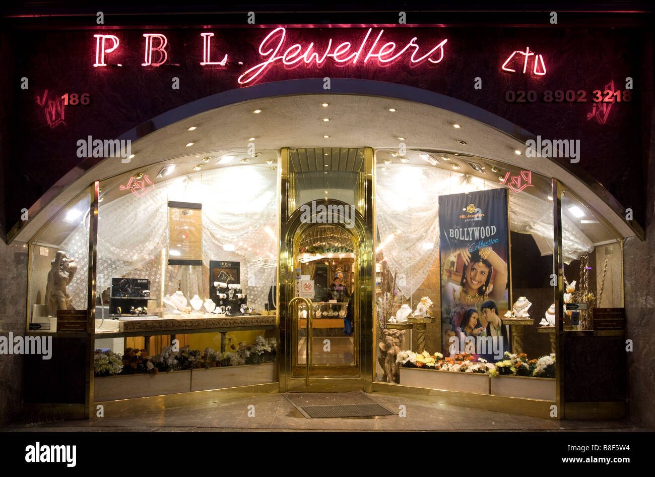 Asiatische Juweliere Wembley London Stockfoto