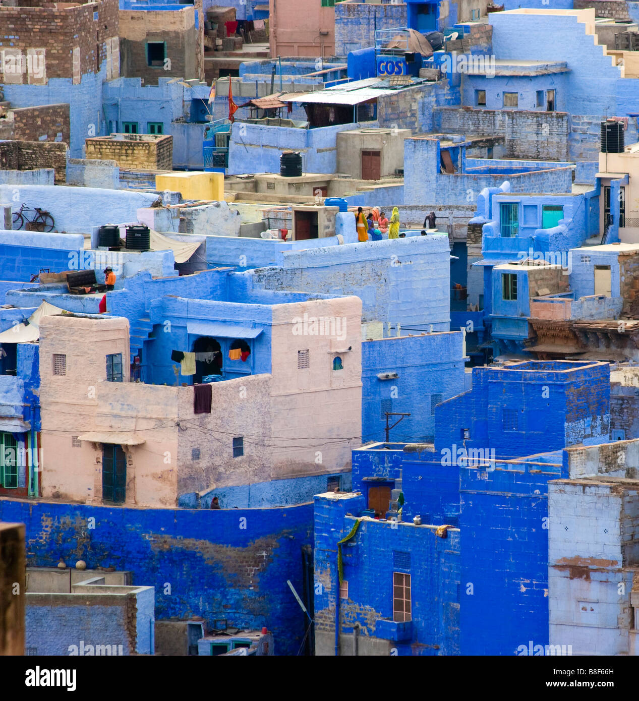 City View Jodhpur Rajasthan Indien Stockfoto