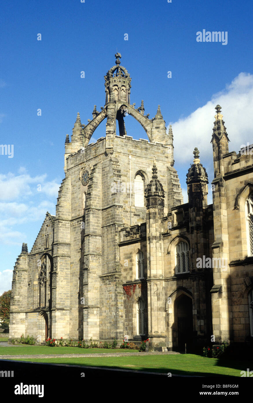 Old Aberdeen Kings College Kapelle Kronenturm schottische mittelalterliche Architektur Scotland UK Stockfoto